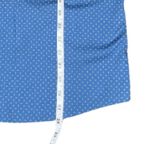 Axist Men's Blue Geometric Design Short Sleeve Button Up Shirt Size Large Casual - Picture 4 of 6